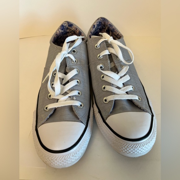 Converse Shoes - Converse Gray Flats Classic Canvas Loafers